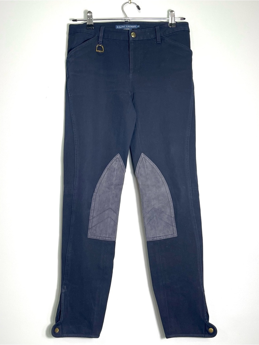 RALPH LAUREN Women's Equestrian Riding Pants Breeches Leggings Navy Blue Size 4